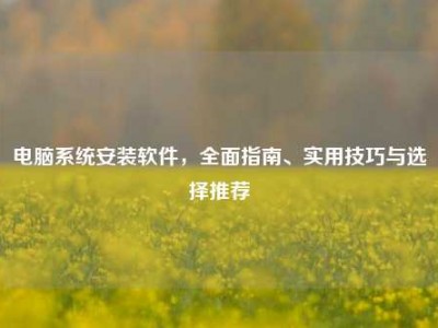 电脑系统安装软件，全面指南、实用技巧与选择推荐