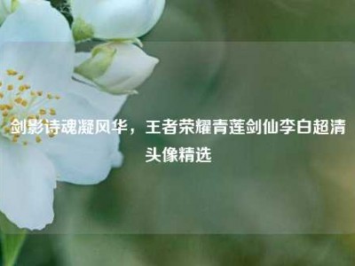 剑影诗魂凝风华，王者荣耀青莲剑仙李白超清头像精选