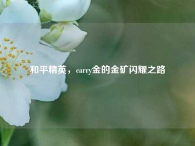 和平精英，carry金的金矿闪耀之路