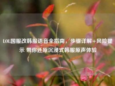 LOL国服改韩服语音全指南，步骤详解+风险提示 带你还原沉浸式韩服原声体验