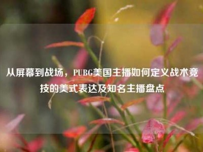 从屏幕到战场，PUBG美国主播如何定义战术竞技的美式表达及知名主播盘点