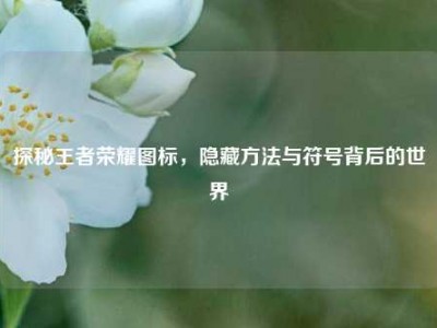 探秘王者荣耀图标，隐藏方法与符号背后的世界