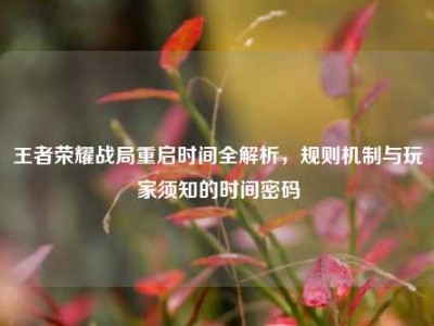 王者荣耀战局重启时间全解析，规则机制与玩家须知的时间密码