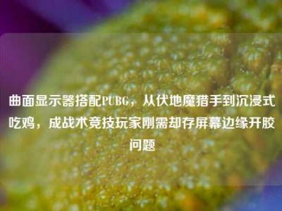 曲面显示器搭配PUBG，从伏地魔猎手到沉浸式吃鸡，成战术竞技玩家刚需却存屏幕边缘开胶问题
