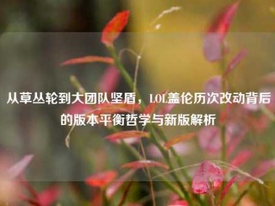 从草丛轮到大团队坚盾，LOL盖伦历次改动背后的版本平衡哲学与新版解析