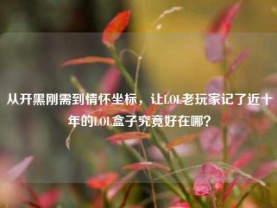 从开黑刚需到情怀坐标，让LOL老玩家记了近十年的LOL盒子究竟好在哪？