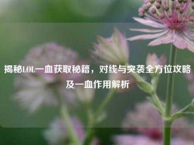 揭秘LOL一血获取秘籍，对线与突袭全方位攻略及一血作用解析