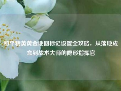 和平精英黄金地图标记设置全攻略，从落地成盒到战术大师的隐形指挥官
