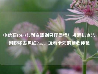 电信玩CSGO卡到崩溃别只怪网络！根源排查告别瞬移丢包红Ping、玩着卡死的糟心体验