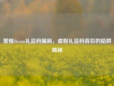 警惕Steam礼品码骗局，虚假礼品码背后的陷阱揭秘