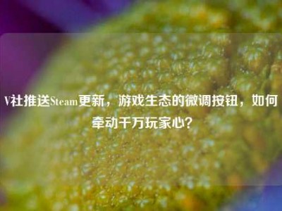 V社推送Steam更新，游戏生态的微调按钮，如何牵动千万玩家心？