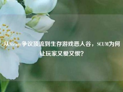 从Steam争议顶流到生存游戏恶人谷，SCUM为何让玩家又爱又恨？