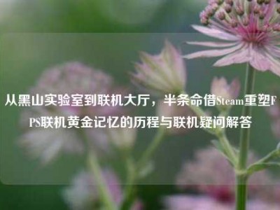 从黑山实验室到联机大厅，半条命借Steam重塑FPS联机黄金记忆的历程与联机疑问解答