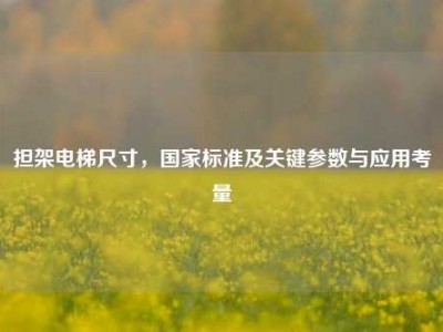 担架电梯尺寸，国家标准及关键参数与应用考量