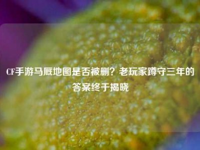 CF手游马厩地图是否被删？老玩家蹲守三年的答案终于揭晓