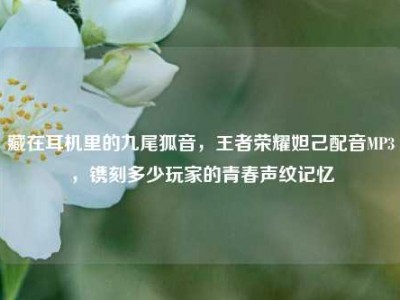 藏在耳机里的九尾狐音，王者荣耀妲己配音MP3，镌刻多少玩家的青春声纹记忆