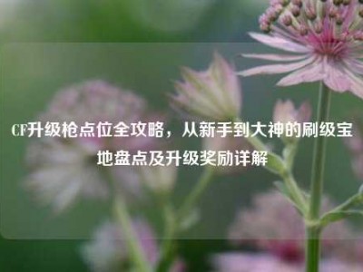 CF升级枪点位全攻略，从新手到大神的刷级宝地盘点及升级奖励详解