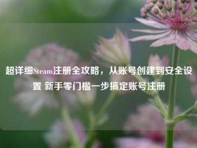 超详细Steam注册全攻略，从账号创建到安全设置 新手零门槛一步搞定账号注册