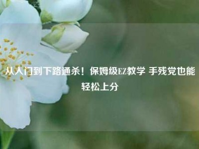 从入门到下路通杀！保姆级EZ教学 手残党也能轻松上分