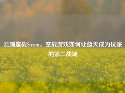 云端鏖战Steam，空战游戏如何让蓝天成为玩家的第二战场