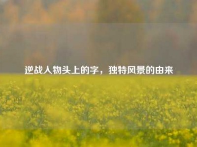 逆战人物头上的字，独特风景的由来