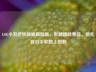 LOL小丑逆风局破局指南，拒做团战祭品，做扎在对手软肋上的刺