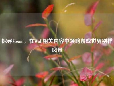 探寻Steam，在Wall相关内容中领略游戏世界别样风景
