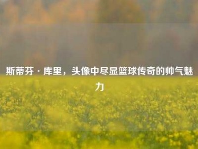 斯蒂芬·库里，头像中尽显篮球传奇的帅气魅力