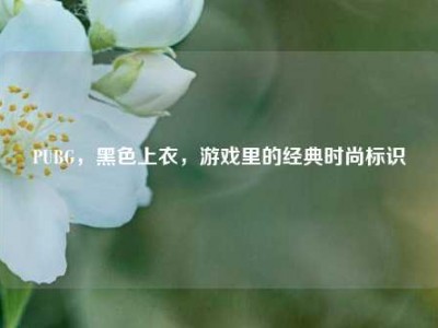 PUBG，黑色上衣，游戏里的经典时尚标识