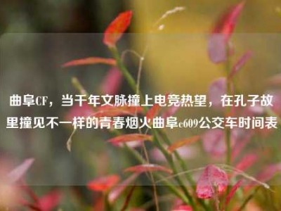 曲阜CF，当千年文脉撞上电竞热望，在孔子故里撞见不一样的青春烟火曲阜c609公交车时间表