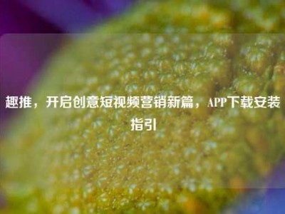 趣推，开启创意短视频营销新篇，APP下载安装指引