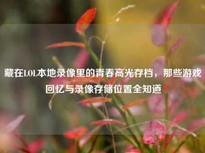 藏在LOL本地录像里的青春高光存档，那些游戏回忆与录像存储位置全知道