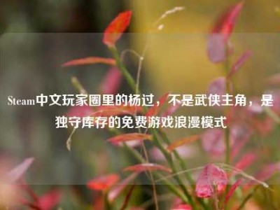 Steam中文玩家圈里的杨过，不是武侠主角，是独守库存的免费游戏浪漫模式