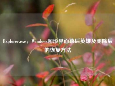 Explorer.exe，Windows图形界面幕后英雄及删除后的恢复方法