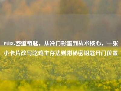 PUBG密道钥匙，从冷门彩蛋到战术核心，一张小卡片改写吃鸡生存法则附秘密钥匙开门位置