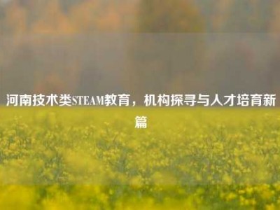 河南技术类STEAM教育，机构探寻与人才培育新篇