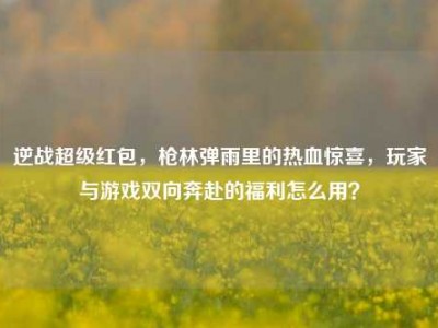 逆战超级红包，枪林弹雨里的热血惊喜，玩家与游戏双向奔赴的福利怎么用？