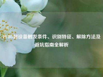 PUBG封设备触发条件、识别特征、解除方法及避坑指南全解析