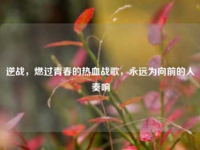逆战，燃过青春的热血战歌，永远为向前的人奏响