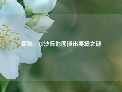 探秘，CF沙丘地图淡出赛场之谜