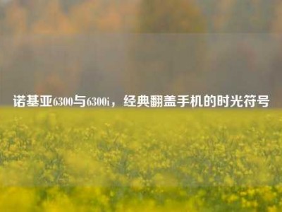 诺基亚6300与6300i，经典翻盖手机的时光符号