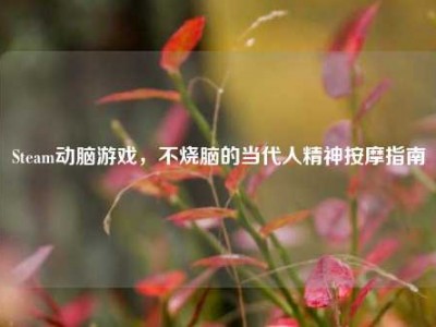 Steam动脑游戏，不烧脑的当代人精神按摩指南