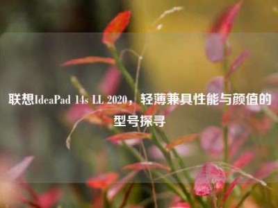 联想IdeaPad 14s LL 2020，轻薄兼具性能与颜值的型号探寻