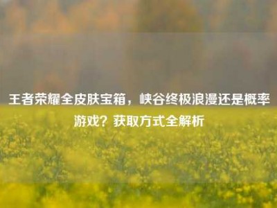 王者荣耀全皮肤宝箱，峡谷终极浪漫还是概率游戏？获取方式全解析