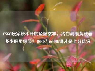 CSGO玩家绕不开的色温玄学，冷白到暖黄藏着多少胜负细节？4000K与6500K谁才是上分优选