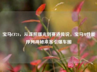 宝马CF24，从谍照曝光到赛道传说，宝马M性能序列神秘来客引爆车圈