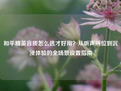 和平精英音质怎么选才好用？从听声辨位到沉浸体验的全场景设置指南