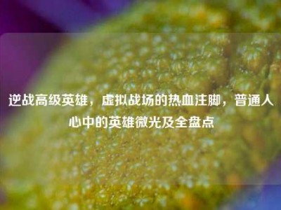 逆战高级英雄，虚拟战场的热血注脚，普通人心中的英雄微光及全盘点