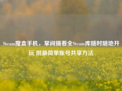 Steam魔盒手机，掌间揣着全Steam库随时随地开玩 附最简单账号共享方法