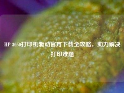 HP 3050打印机驱动官方下载全攻略，助力解决打印难题